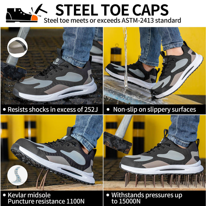 Composite Defender Grey Safety Shoes