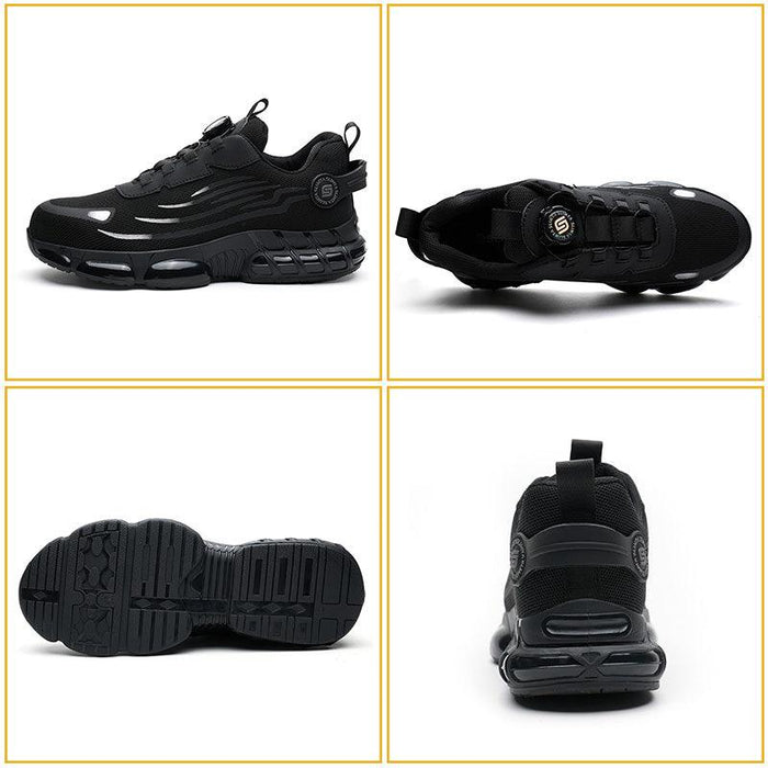 S804 Black Steel Toe Safety Shoes for Men & Women