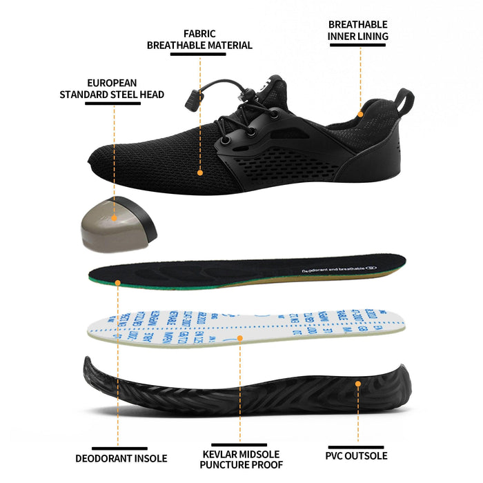 Right-side view of SLIMTA 223 safety shoe showing the anti-slip outsole and lightweight design